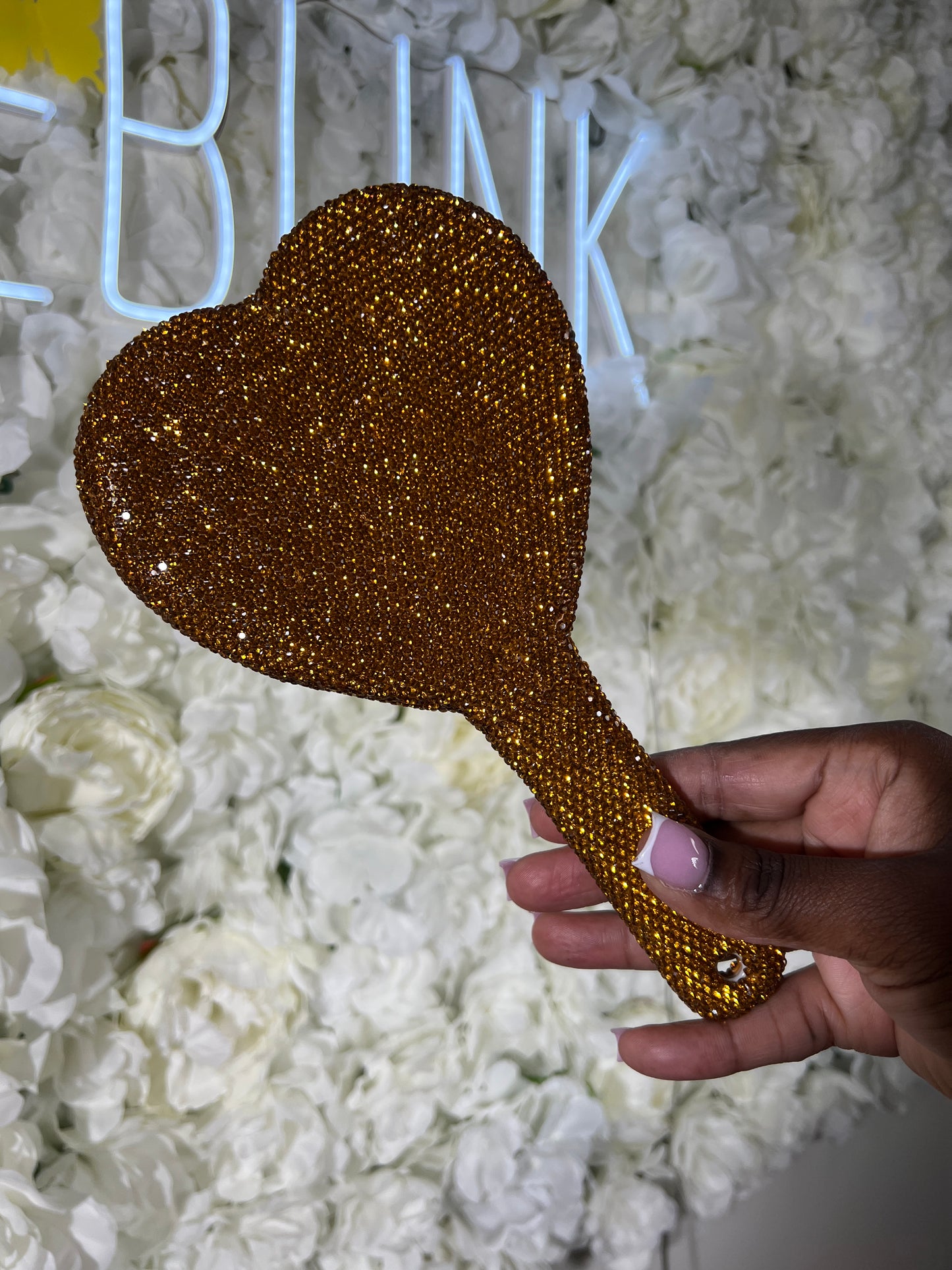 Heart shaped Diamond Mirror