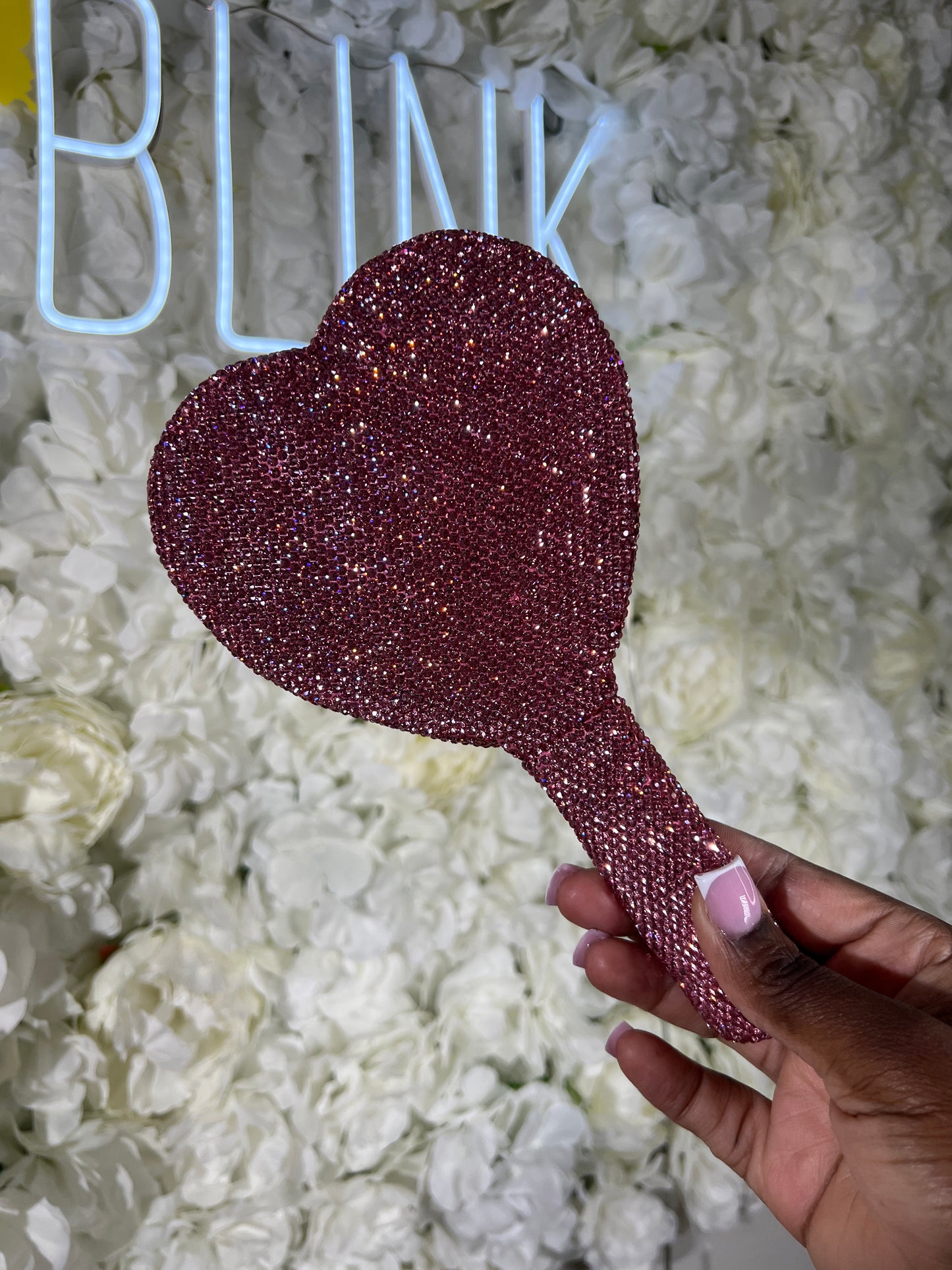 Heart shaped Diamond Mirror